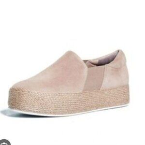 VINCE | Suede Espadrille Sneakers Beige Sz 9M